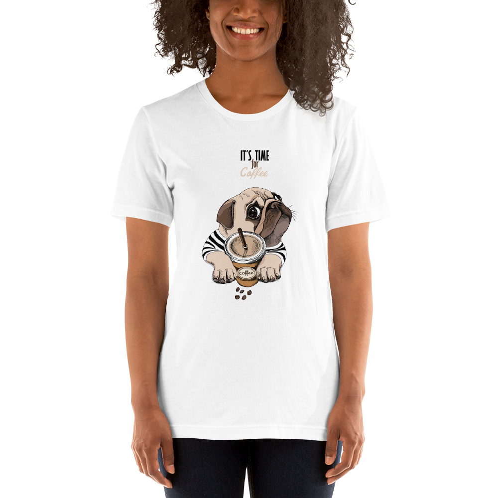 It's coffee time. New and cool Unisex t-shirt for you. Short-Sleeve.