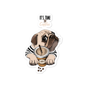 "It's coffee time" Bubble-free stickers