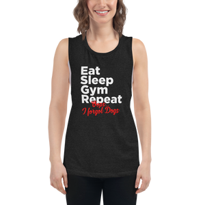 Ear Sleep Gym Repeat Ladies’ Muscle Tank