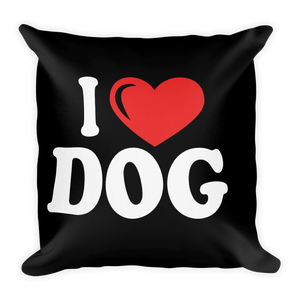 I Love Dog Premium Pillow