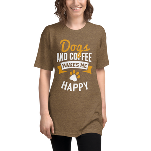 Dogs And Coffee Makes Me Happy Shirt