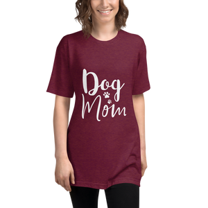 Dogs Mom Tri-Blend Track Shirt