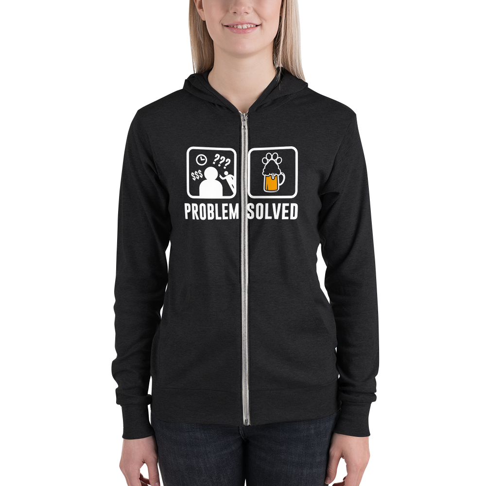 Problem Solved zip hoodie