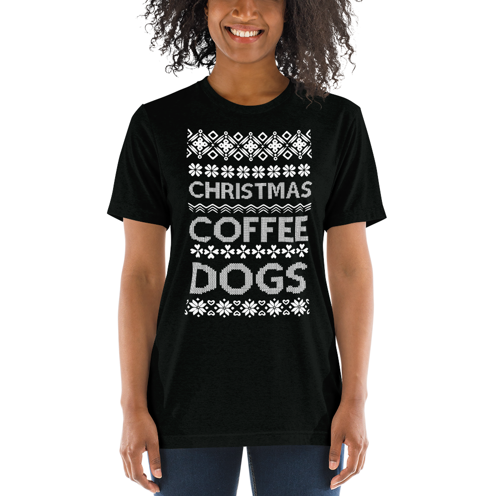 Christmas Coffee Dogs T-shirt