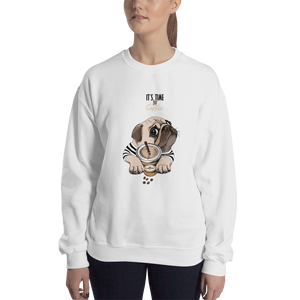 It's coffee time. A warm and nice to wear Unisex Sweatshirt for you.