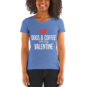 Dogs & Coffee Are My Valentine T-shirt