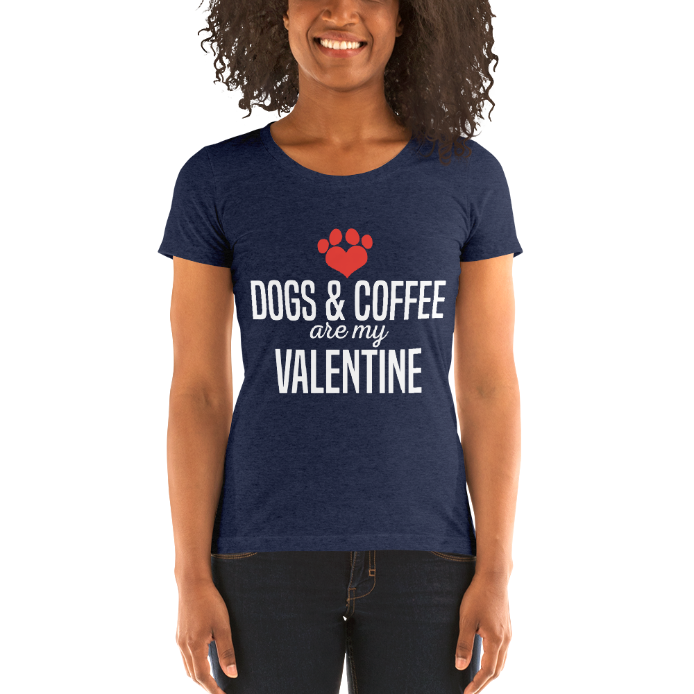 Dogs & Coffee Are My Valentine T-shirt