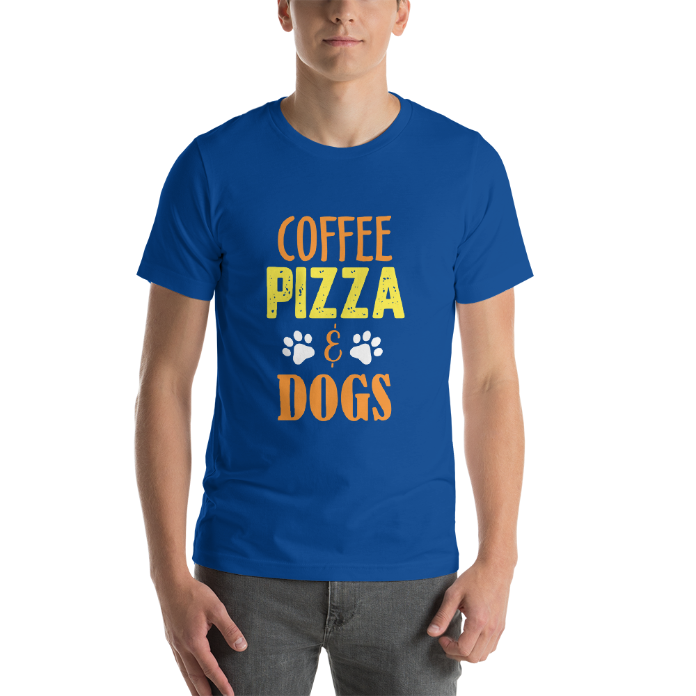 Coffee Pizza Dogs Unisex T-Shirt