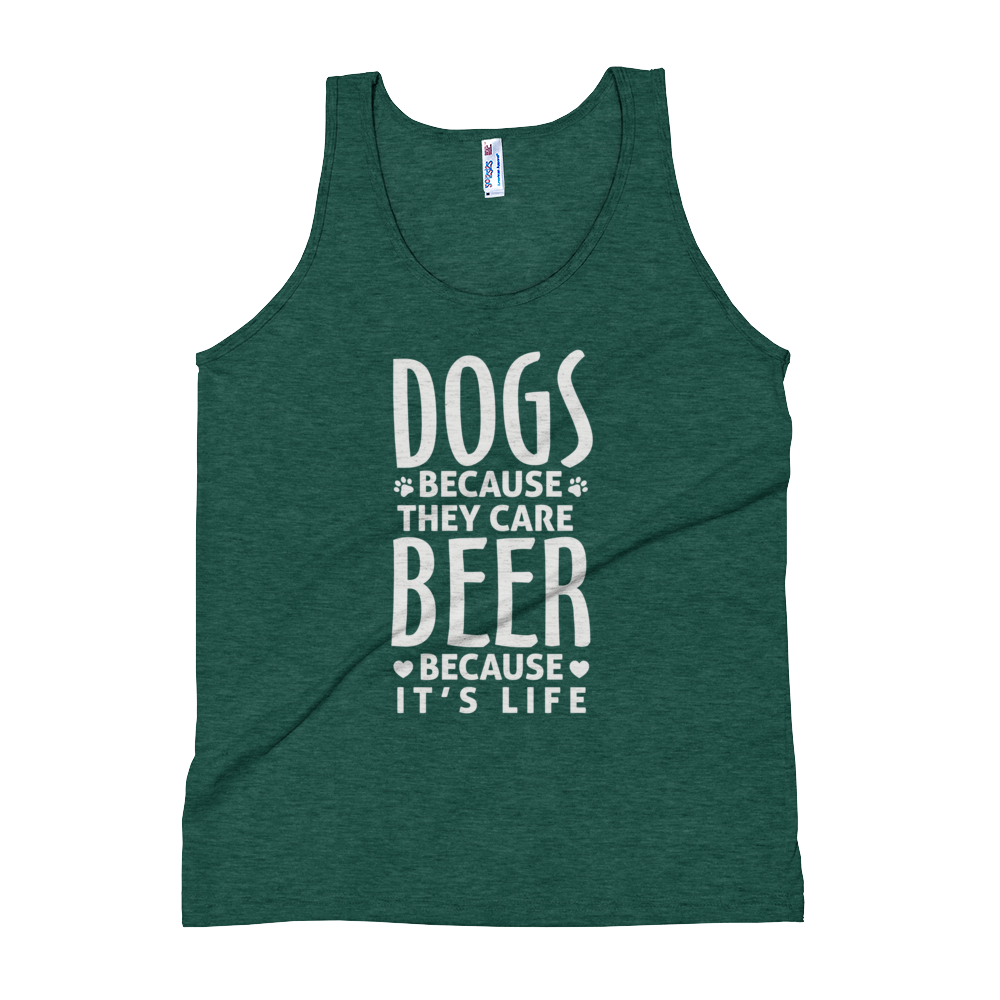 Dogs Because they care Tank Top