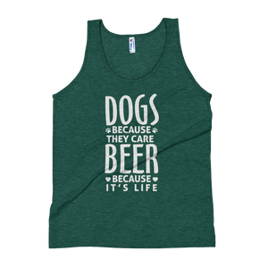 Dogs Because they care Tank Top