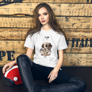 It's coffee time. New and cool Unisex t-shirt for you. Short-Sleeve.