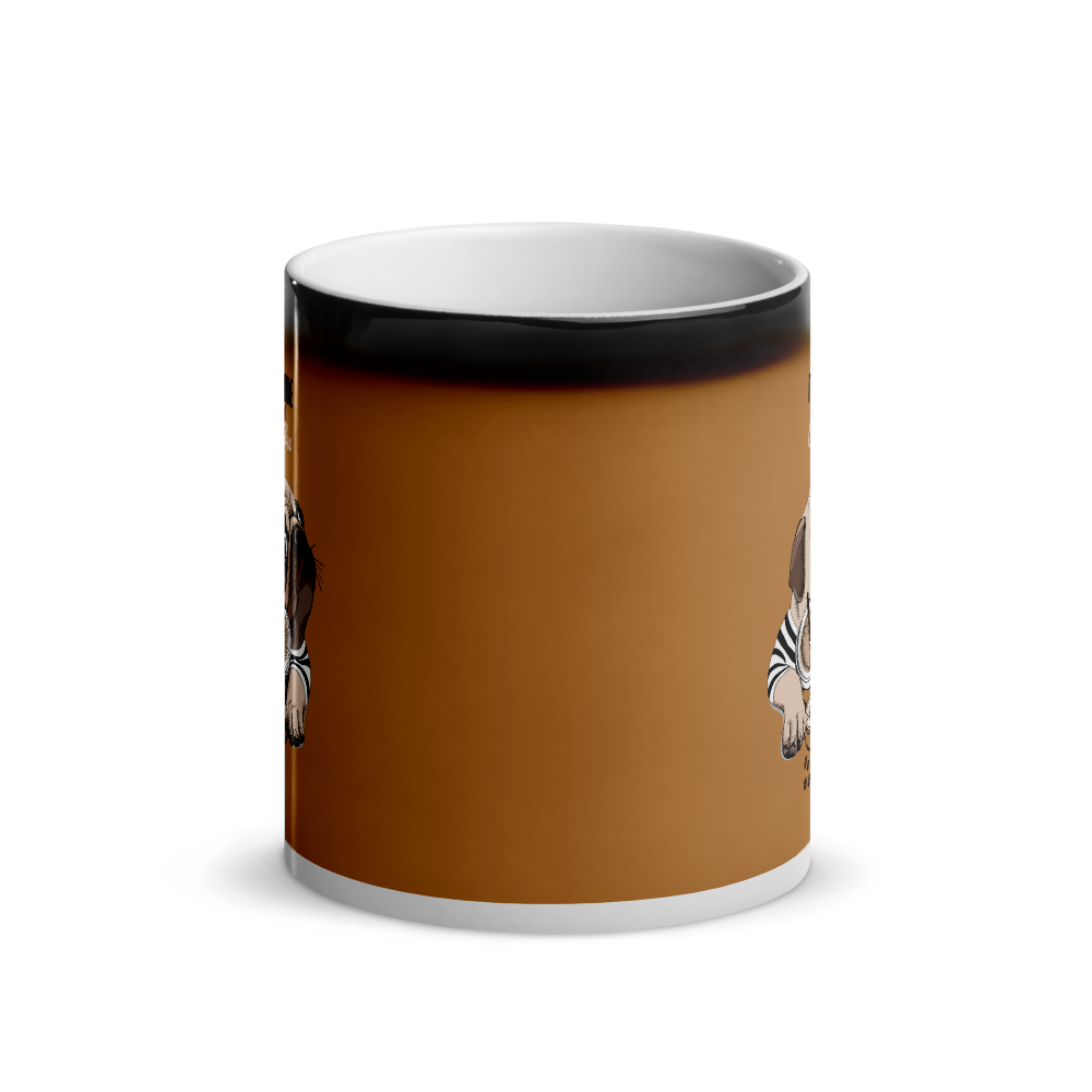 "It's coffee time" Cool Mug for a gift or you personally. Glossy Magic Mug