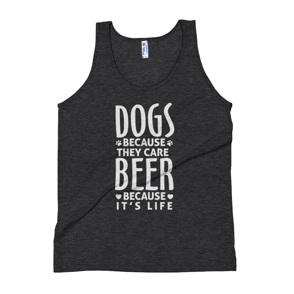 Dogs Because they care Tank Top
