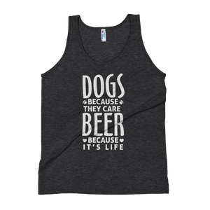 Dogs Because they care Tank Top