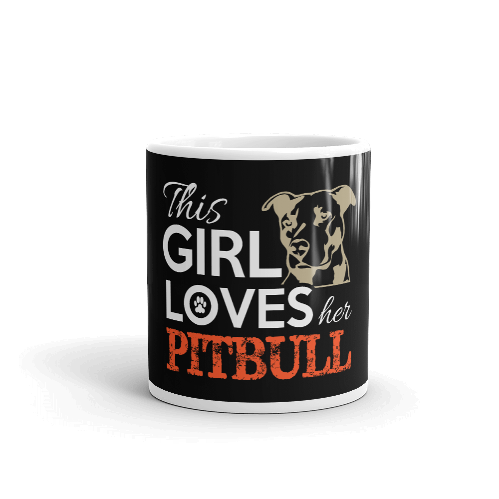 The Girl Loves Pitbull Mug