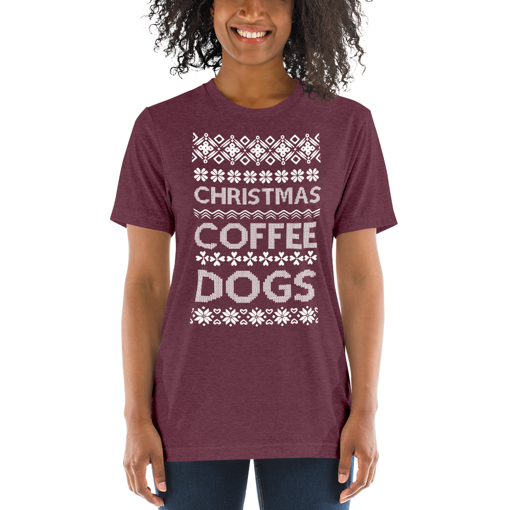Christmas Coffee Dogs T-shirt