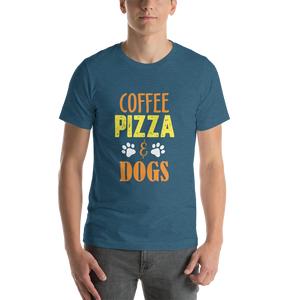 Coffee Pizza Dogs Unisex T-Shirt