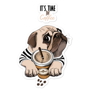 "It's coffee time" Bubble-free stickers