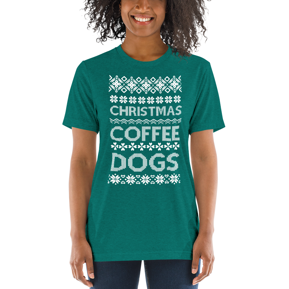 Christmas Coffee Dogs T-shirt