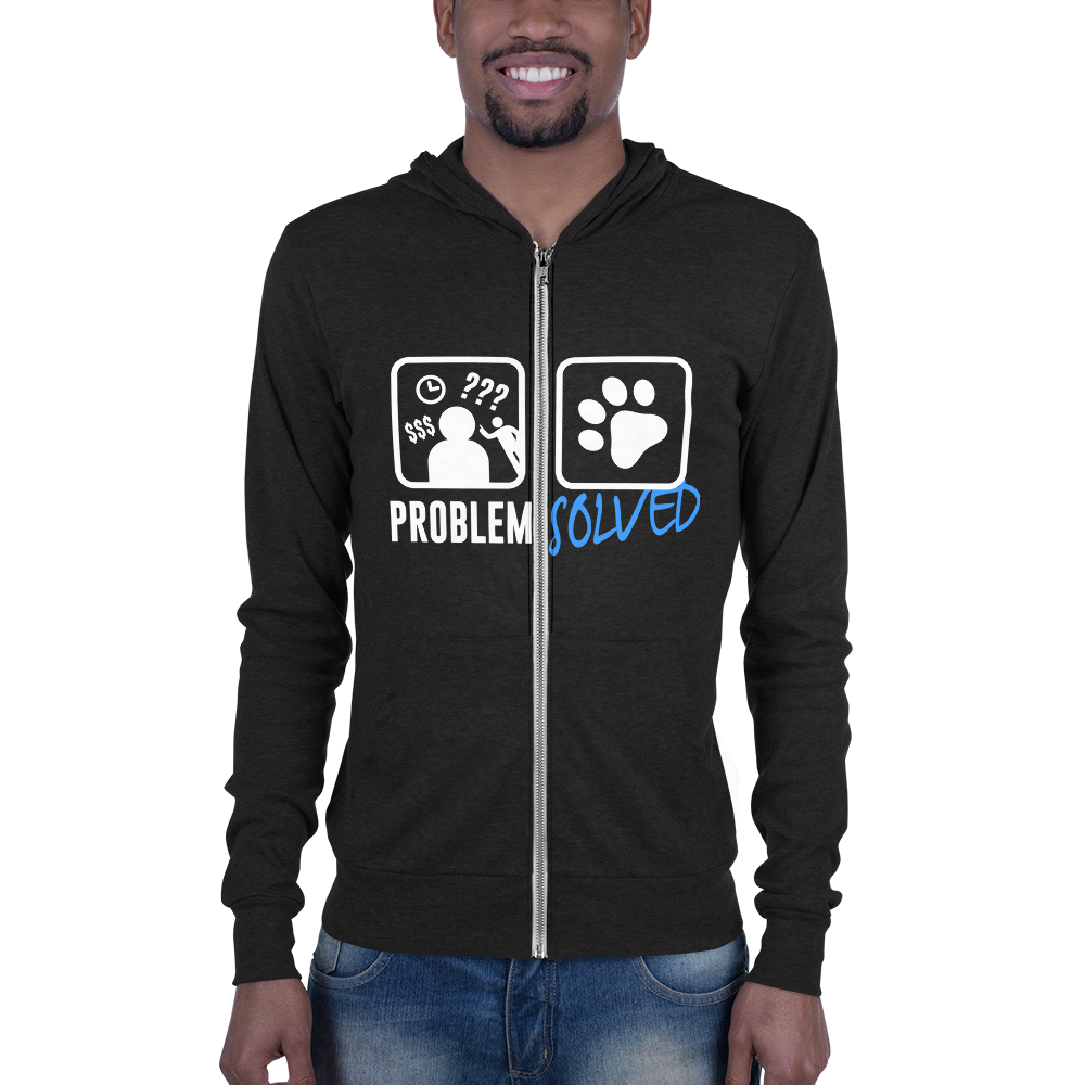 Problem Solved Unisex zip hoodie