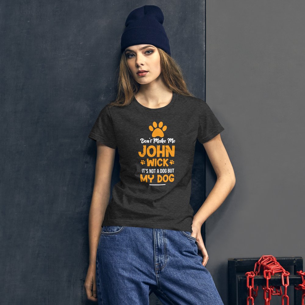 Don't make me john wick short sleeve t-shirt