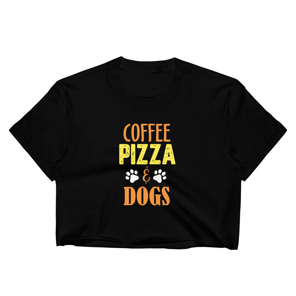 Coffe Pizza Dogs Crop Top