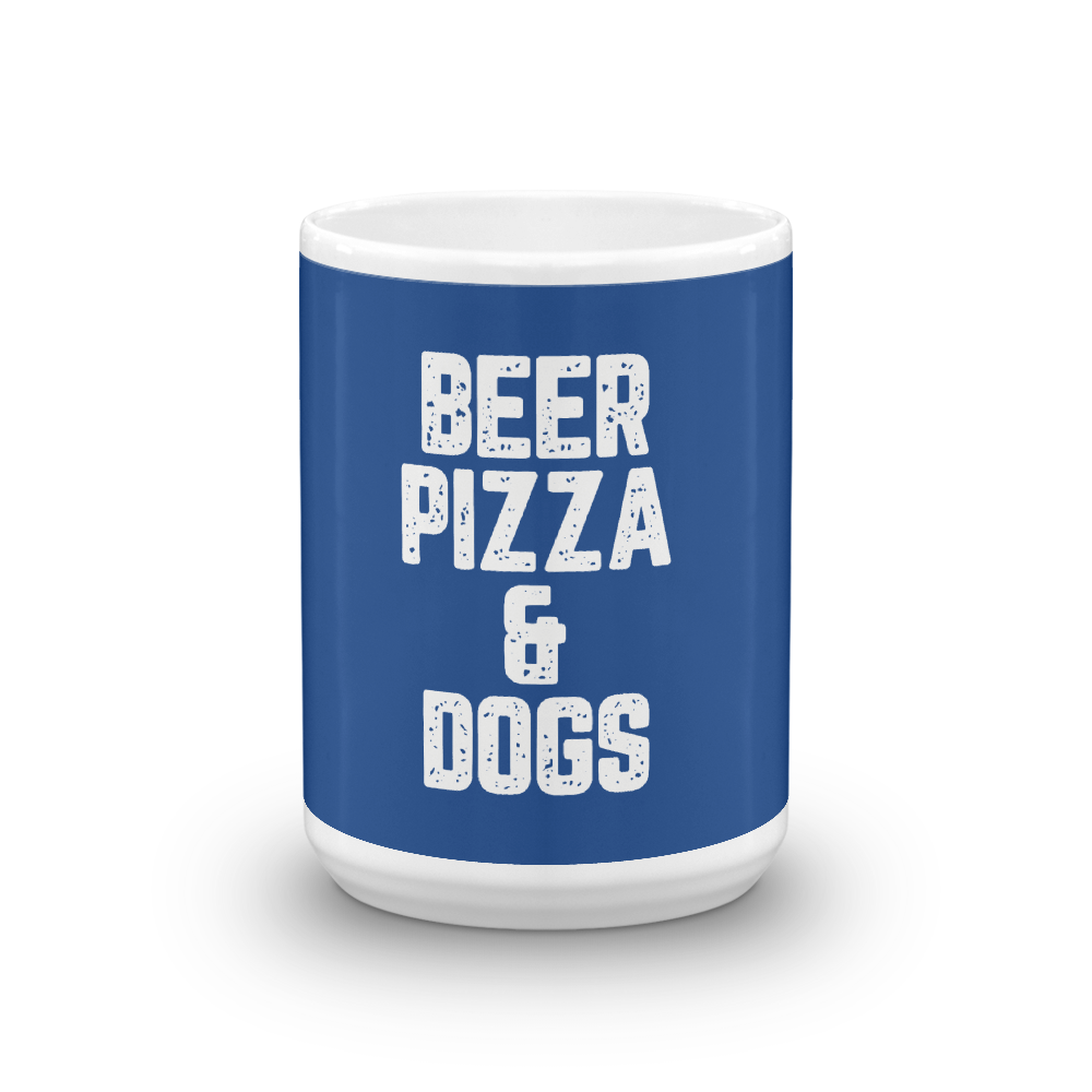 Beer Pizza & Dogs Mug