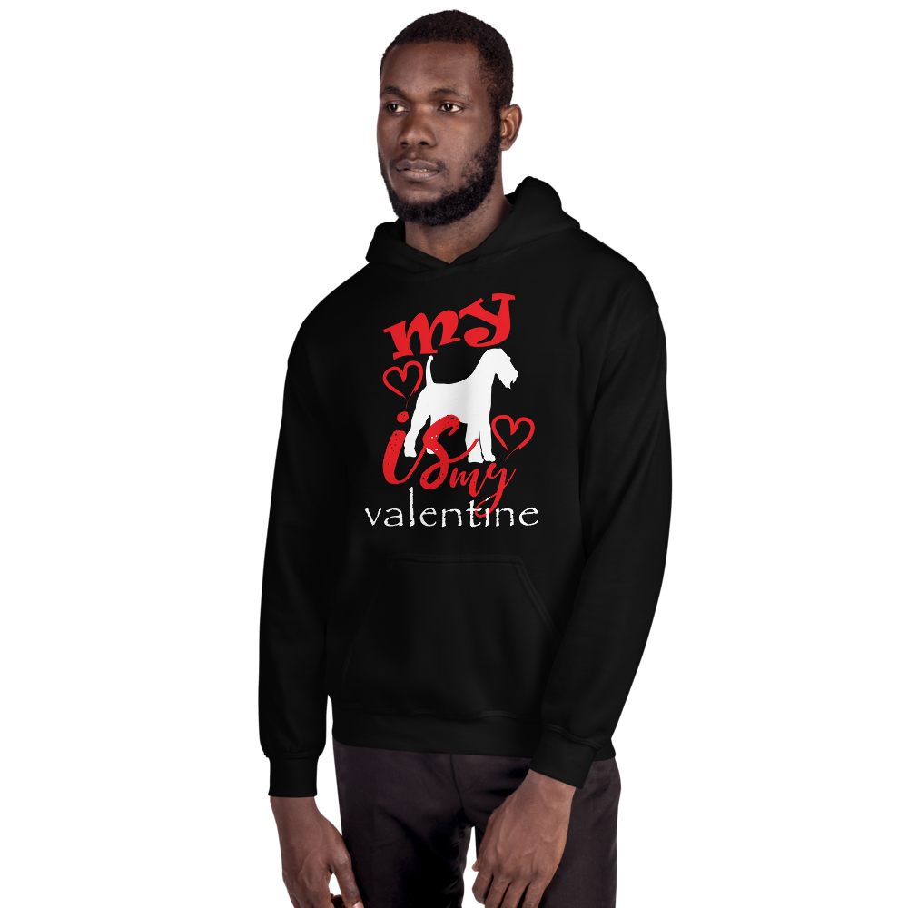 My Dog is my valentine Hoodie