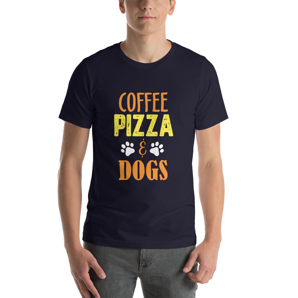 Coffee Pizza Dogs Unisex T-Shirt