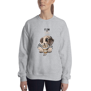 It's coffee time. A warm and nice to wear Unisex Sweatshirt for you.