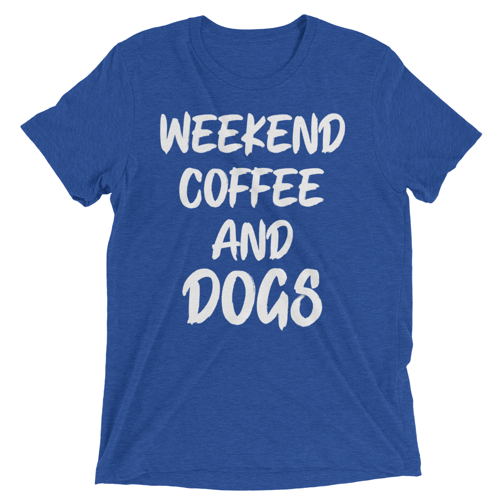 Weekend Coffee and dogs t-shirt