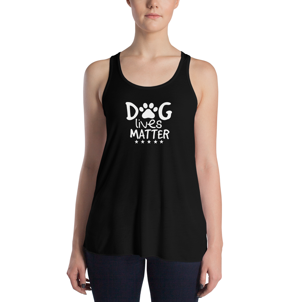 Dog Lives Matter Flowy Racerback Tank