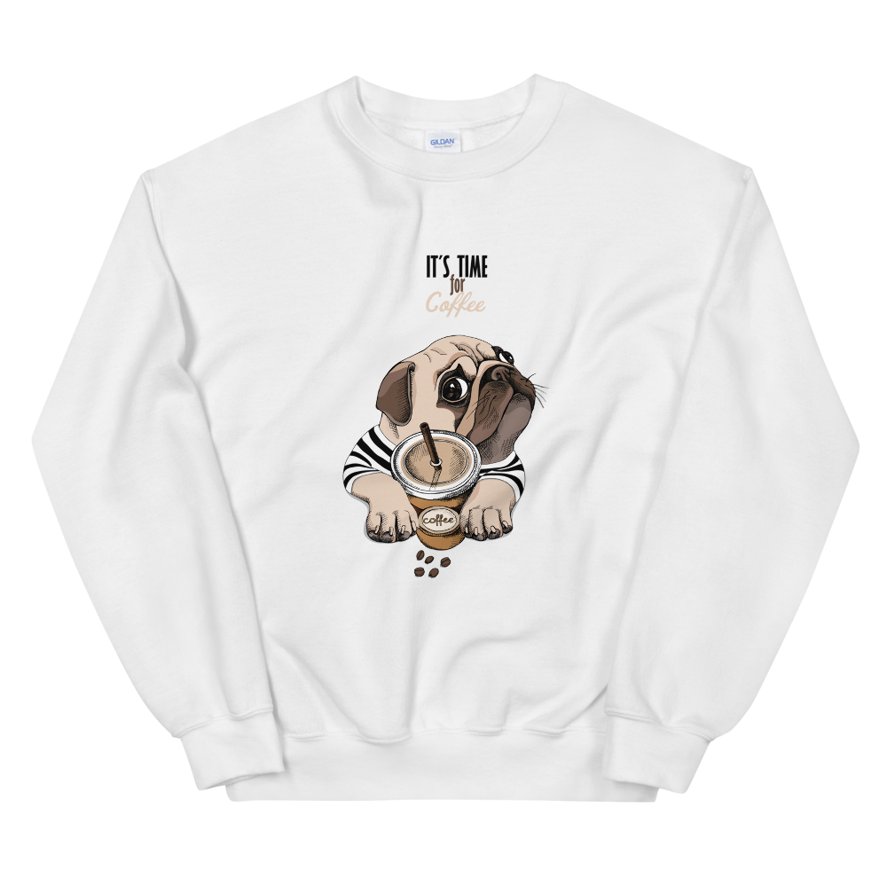 It's coffee time. A warm and nice to wear Unisex Sweatshirt for you.