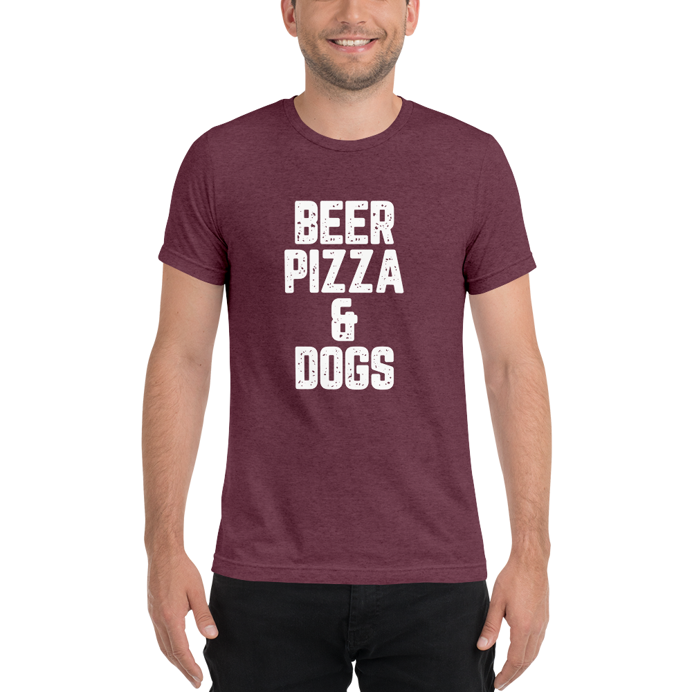 Beer Pizza & Dogs Short sleeve t-shirt