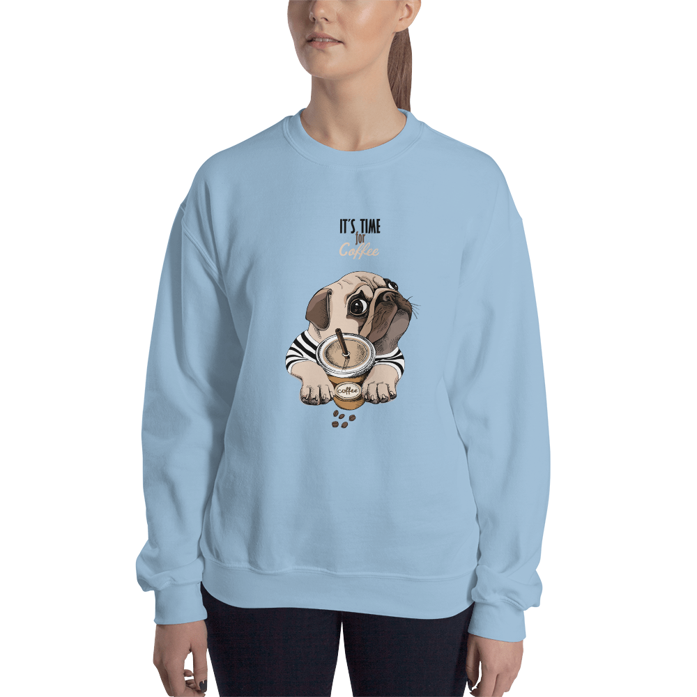 It's coffee time. A warm and nice to wear Unisex Sweatshirt for you.
