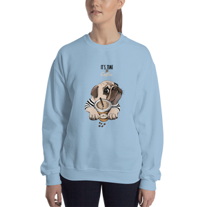 It's coffee time. A warm and nice to wear Unisex Sweatshirt for you.