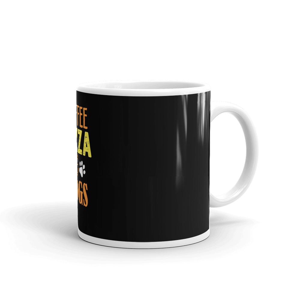 Coffee Pizza & Dogs Mug