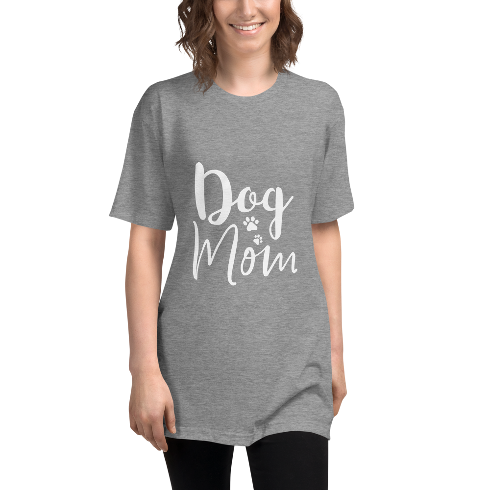 Dogs Mom Tri-Blend Track Shirt