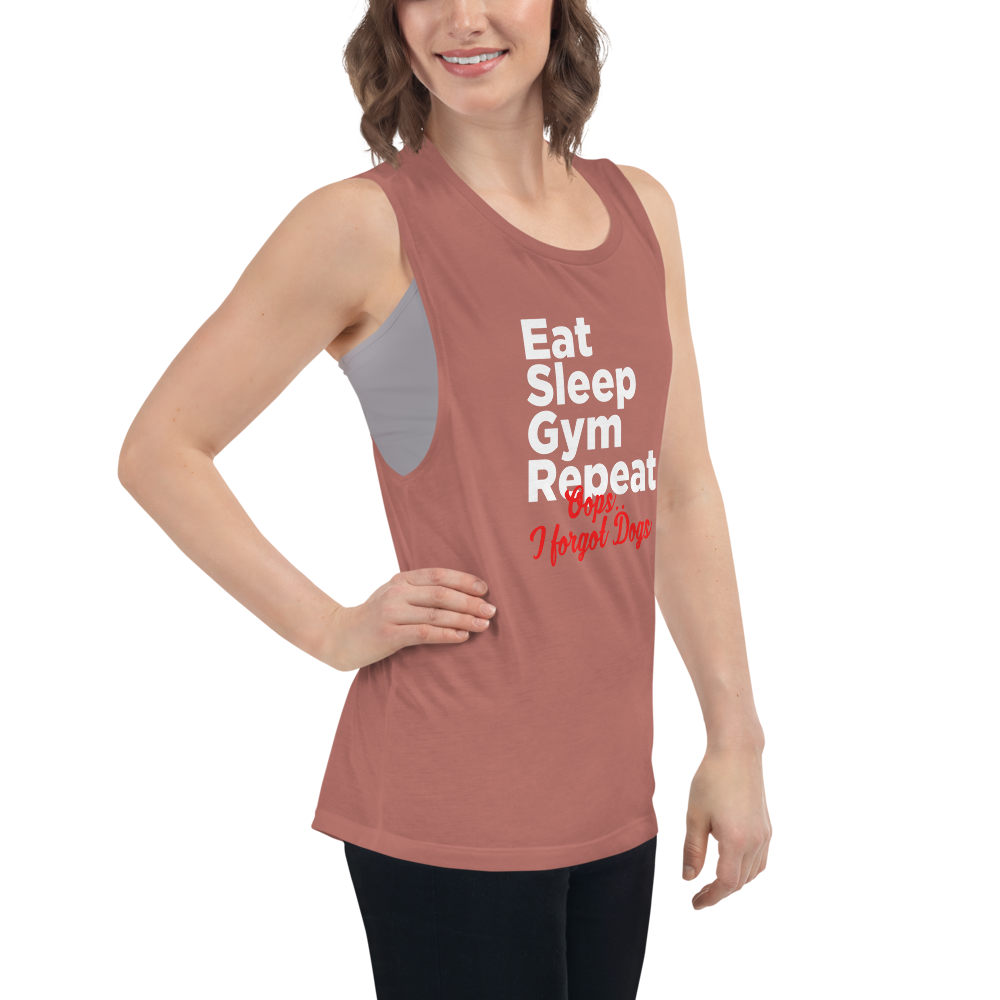 Ear Sleep Gym Repeat Ladies’ Muscle Tank