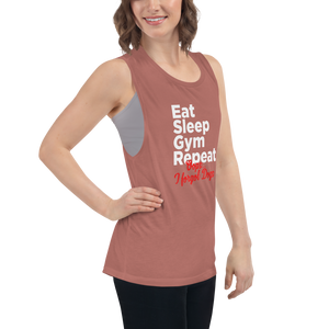 Ear Sleep Gym Repeat Ladies’ Muscle Tank