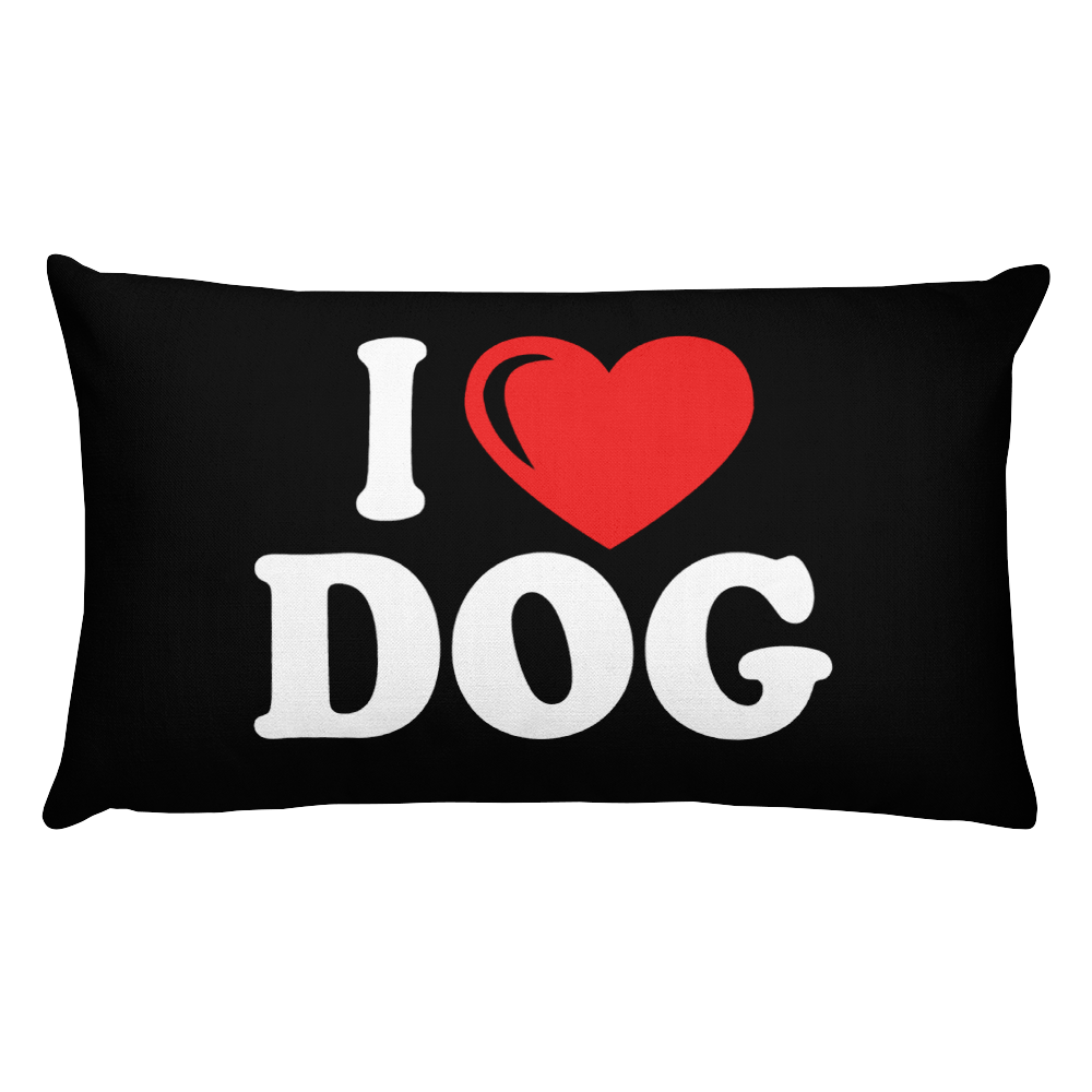 I Love Dog Premium Pillow