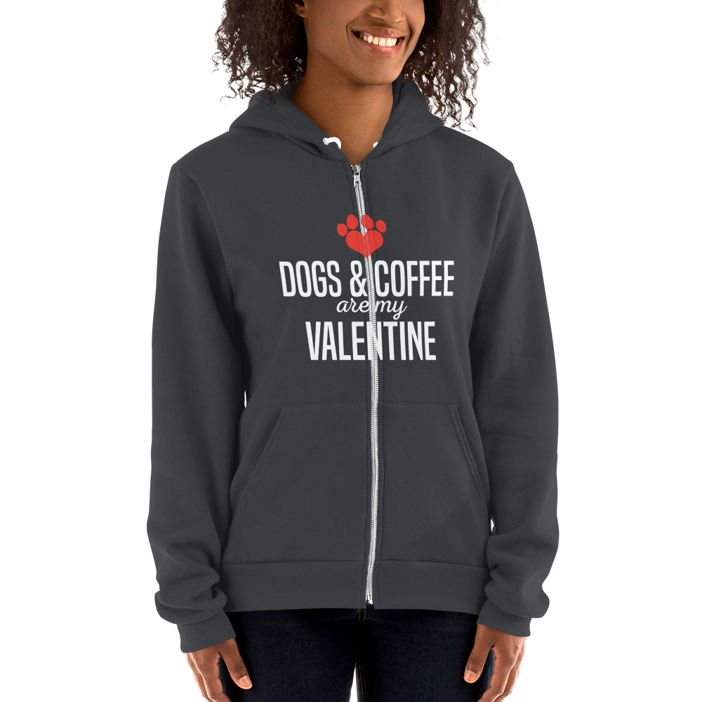 Dogs & Coffee are my valentine Hoodie sweater