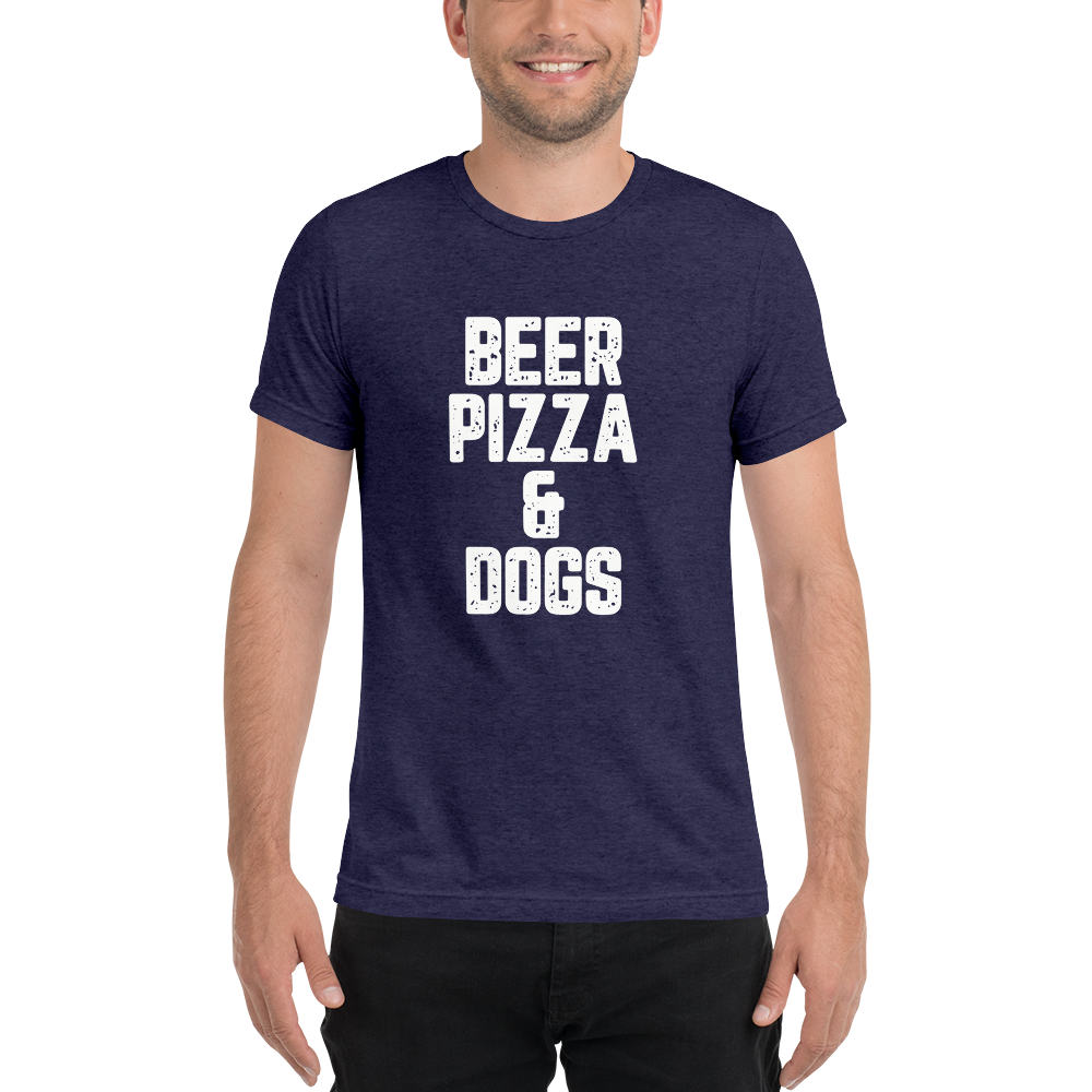 Beer Pizza & Dogs Short sleeve t-shirt