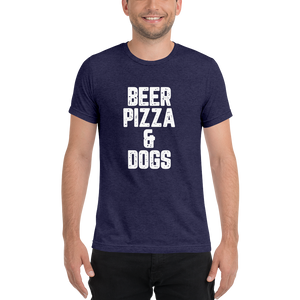 Beer Pizza & Dogs Short sleeve t-shirt