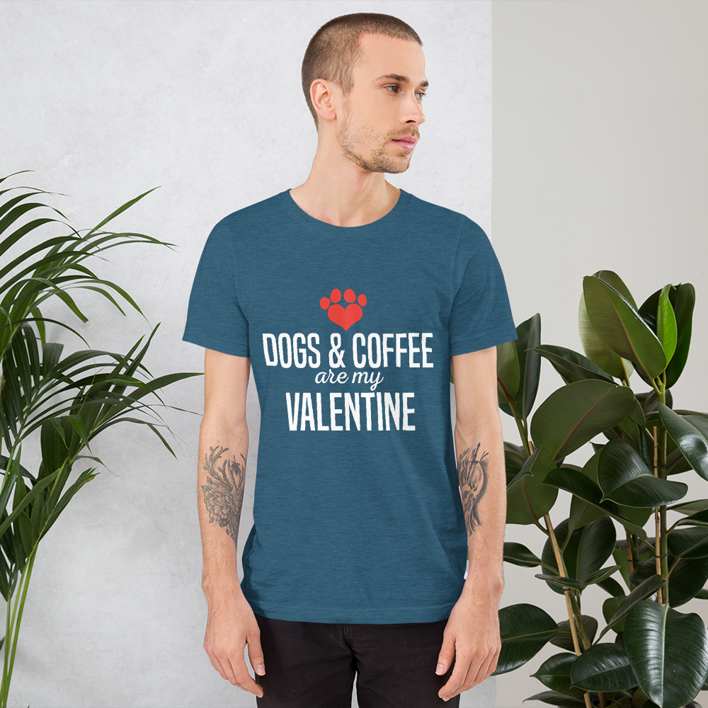 Dogs & Coffee Are My Valentine T-Shirt