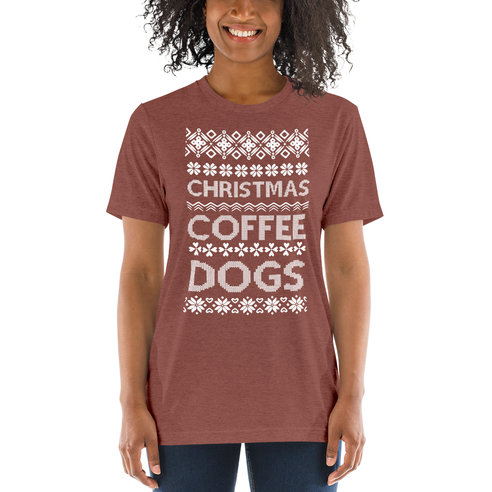 Christmas Coffee Dogs T-shirt
