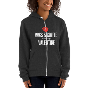 Dogs & Coffee are my valentine Hoodie sweater