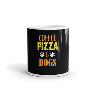Coffee Pizza & Dogs Mug