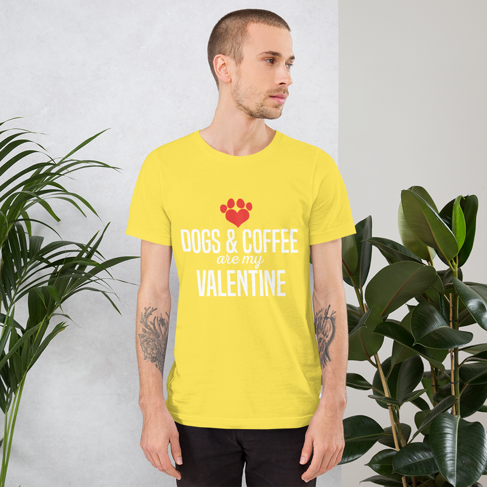 Dogs & Coffee Are My Valentine T-Shirt