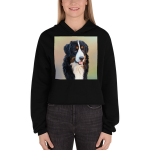 Your Funny Dog. Crop Hoodie for women